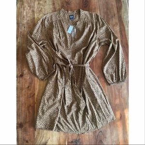 Gap leopard print dress. Size XL NWT pockets